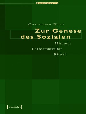 cover image of Zur Genese des Sozialen